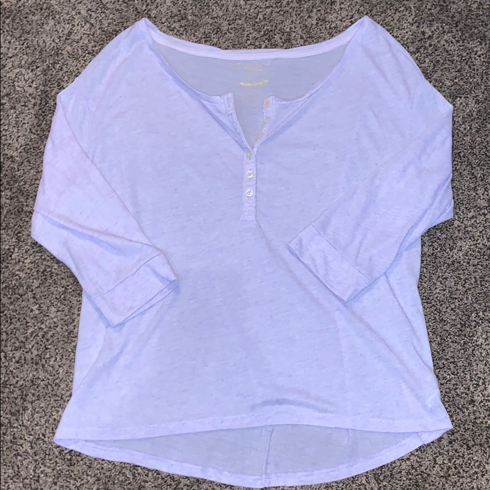 Very light purple quarter sleeve